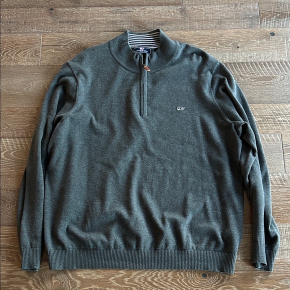 Vineyard Vines Other - Vineyard Vines Men's Dark Gray Zip-Up Sweater